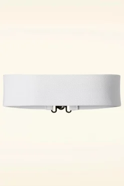 Clearance Banned Retro Lauren Retro Stretchriem In Wit
