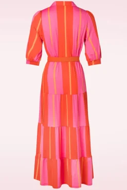 New K-Design Leanna Maxi Jurk In Fuchsia