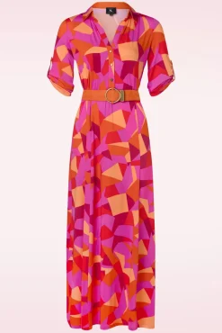 Discount K-Design Lexie Maxi Jurk In Fuchsia