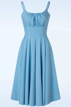 Hot Glamour Bunny Lois Swing Jurk In Babyblauw