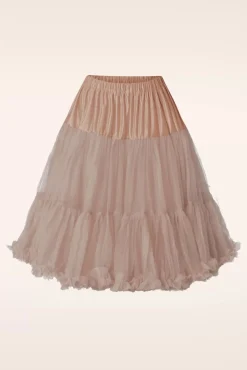 Discount Banned Retro Lola Lifeforms Petticoat In Perzik Beige