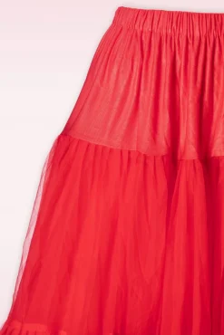 Fashion Banned Retro Lola Lifeforms Petticoat In Rood