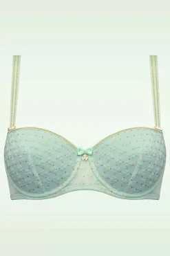 Outlet Marlies Dekkers Lucky Clover Padded Balcony Bh In Mintgroen En Goud