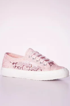 Sale Superga Macrame Sneakers In Roze