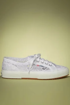 New Superga Macrame Sneakers In Wit