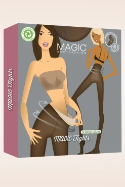 Online MAGIC Bodyfashion Magic Fleece Tights In Black