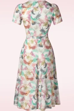 Shop Very Cherry Magnolia Gatsby Pastel Bloemen Jurk In Wit