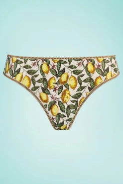 Shop Marlies Dekkers Mambo Amalfi Vlinderbroekje Met Citroenprint In Creme