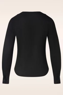 Online Banned Retro Maria Blouse In Zwart