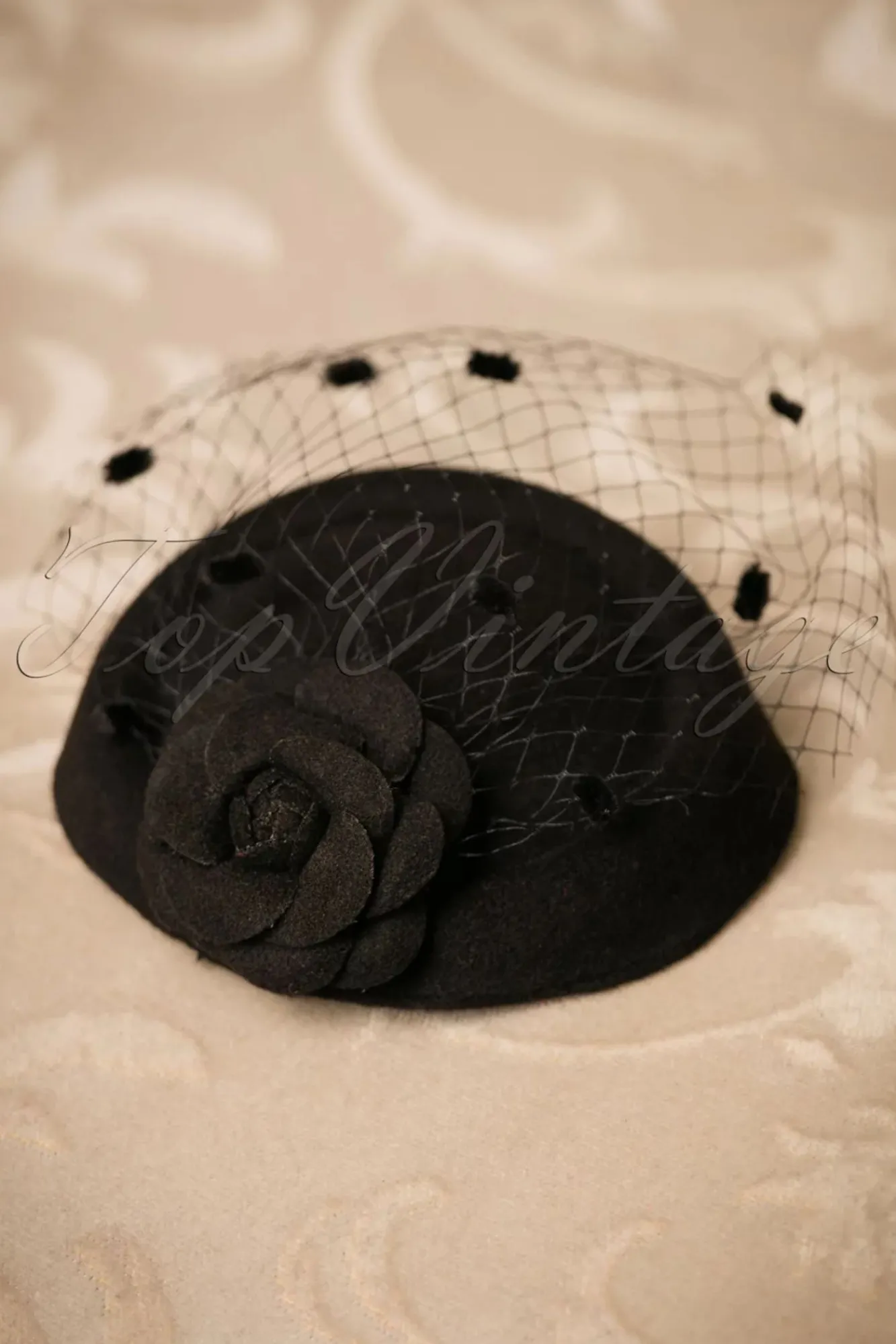 Sale Banned Retro Marilyn Fascinator In Zwart