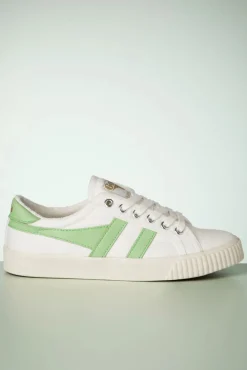 Sale Gola Mark Cox Tennis Sneakers In Gebroken Wit En Patina Groen