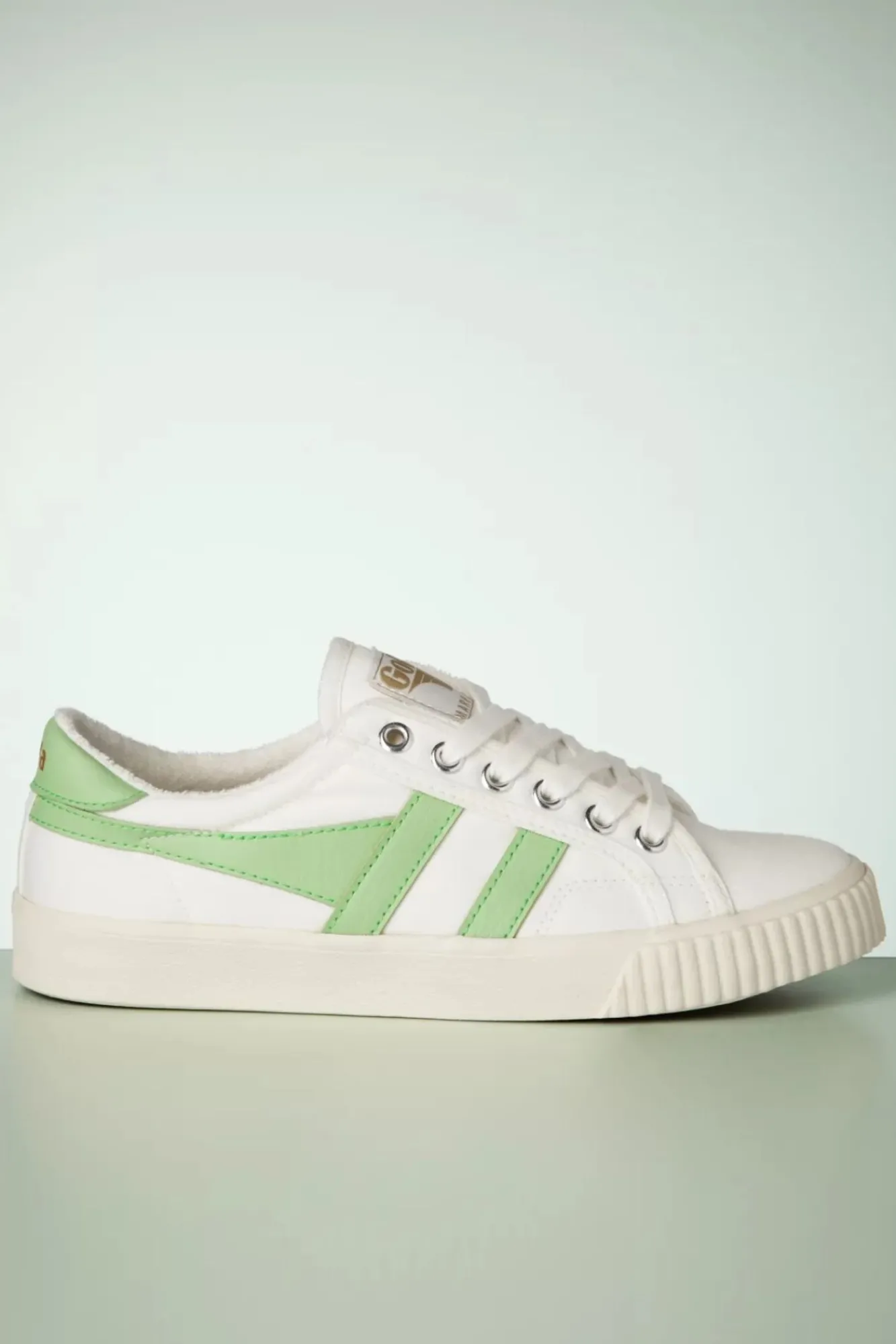 Sale Gola Mark Cox Tennis Sneakers In Gebroken Wit En Patina Groen