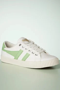 Sale Gola Mark Cox Tennis Sneakers In Gebroken Wit En Patina Groen