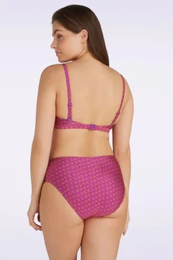 Cheap TC Beach Mid Waist Coral Bikinibroekje In Paars