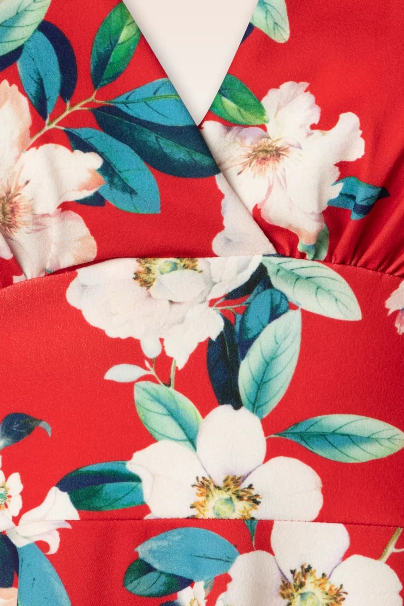 Outlet Vintage Chic for Topvintage Miley Flower Swing Jurk In Felrood