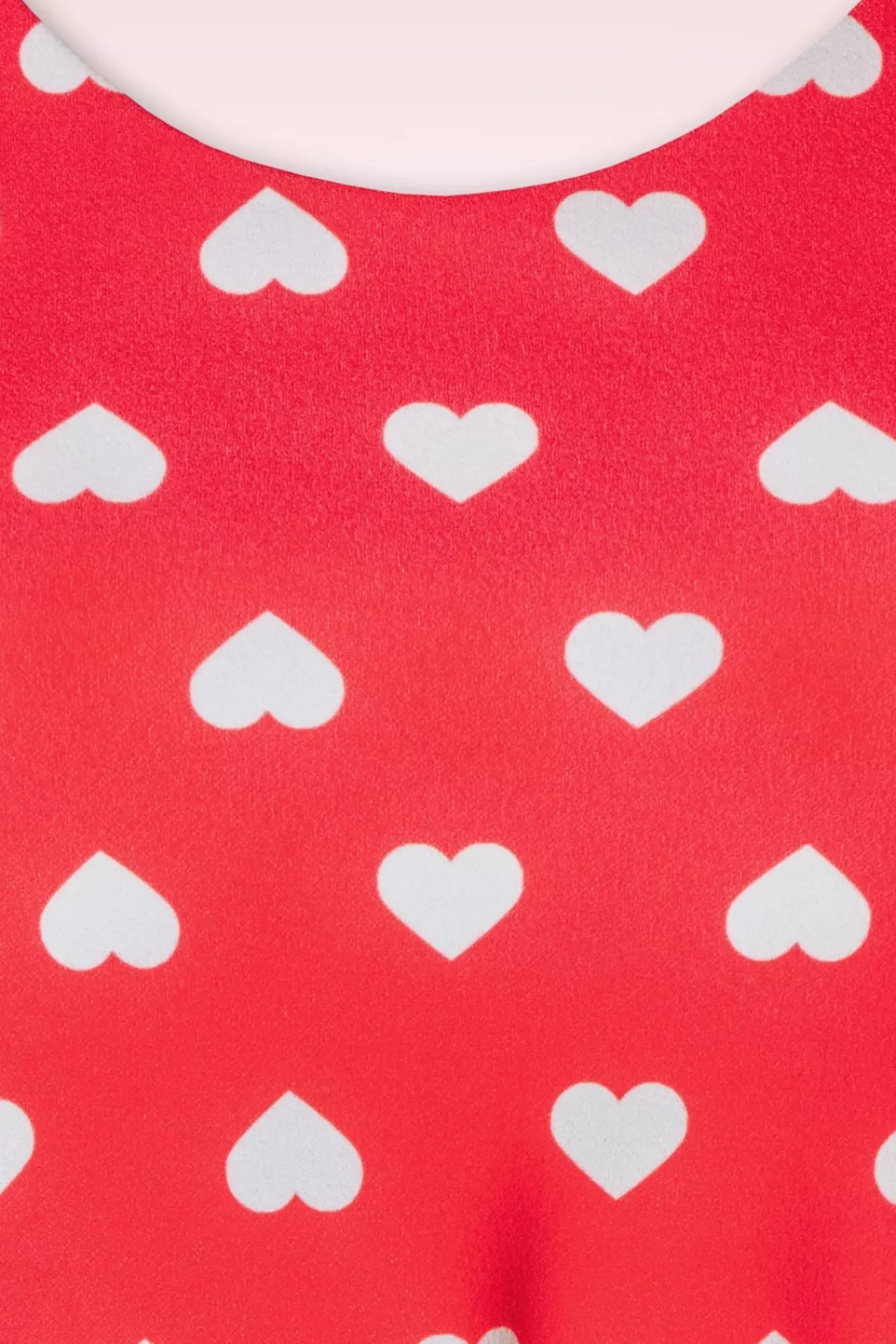 Shop Vintage Chic for Topvintage Minnie Hearts Swing Jurk In Rood