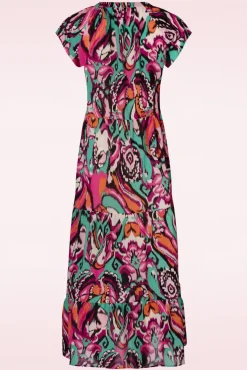 Shop Smashed Lemon Mirna Maxi Jurk In Multi