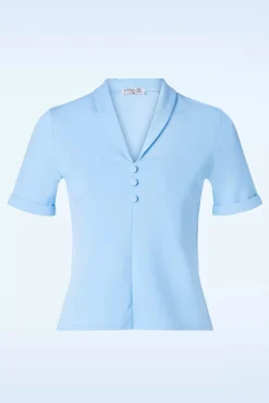 Cheap Vintage Chic for Topvintage Molly Top In Hemelsblauw