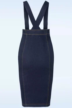 Discount Rock-a-Booty Mona Lee Pencil Rok In Classic Denim