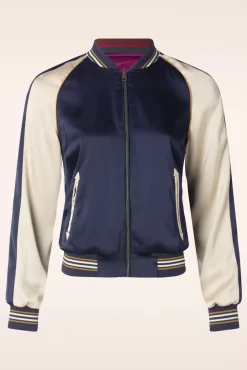 Fashion King Louie Monka Bomber Jasje In Avondblauw