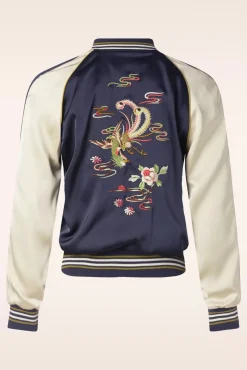 Fashion King Louie Monka Bomber Jasje In Avondblauw