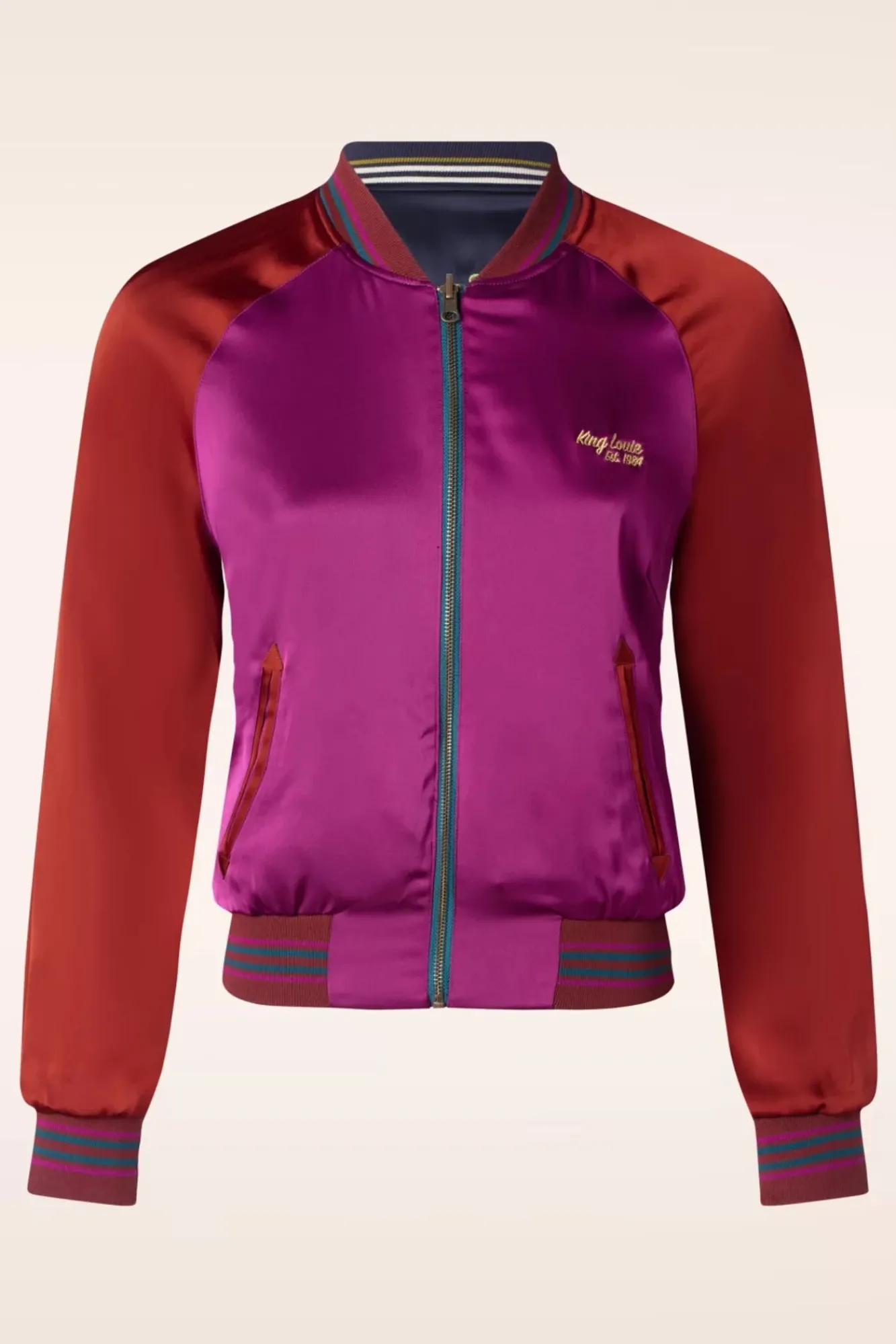 Fashion King Louie Monka Bomber Jasje In Avondblauw