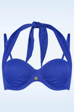 Online TC Beach Multiway Bikinitop In Blue Waves