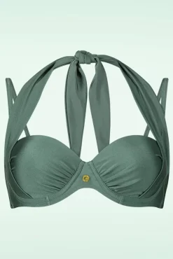 Best TC Beach Multiway Bikinitop In Groene Glitter