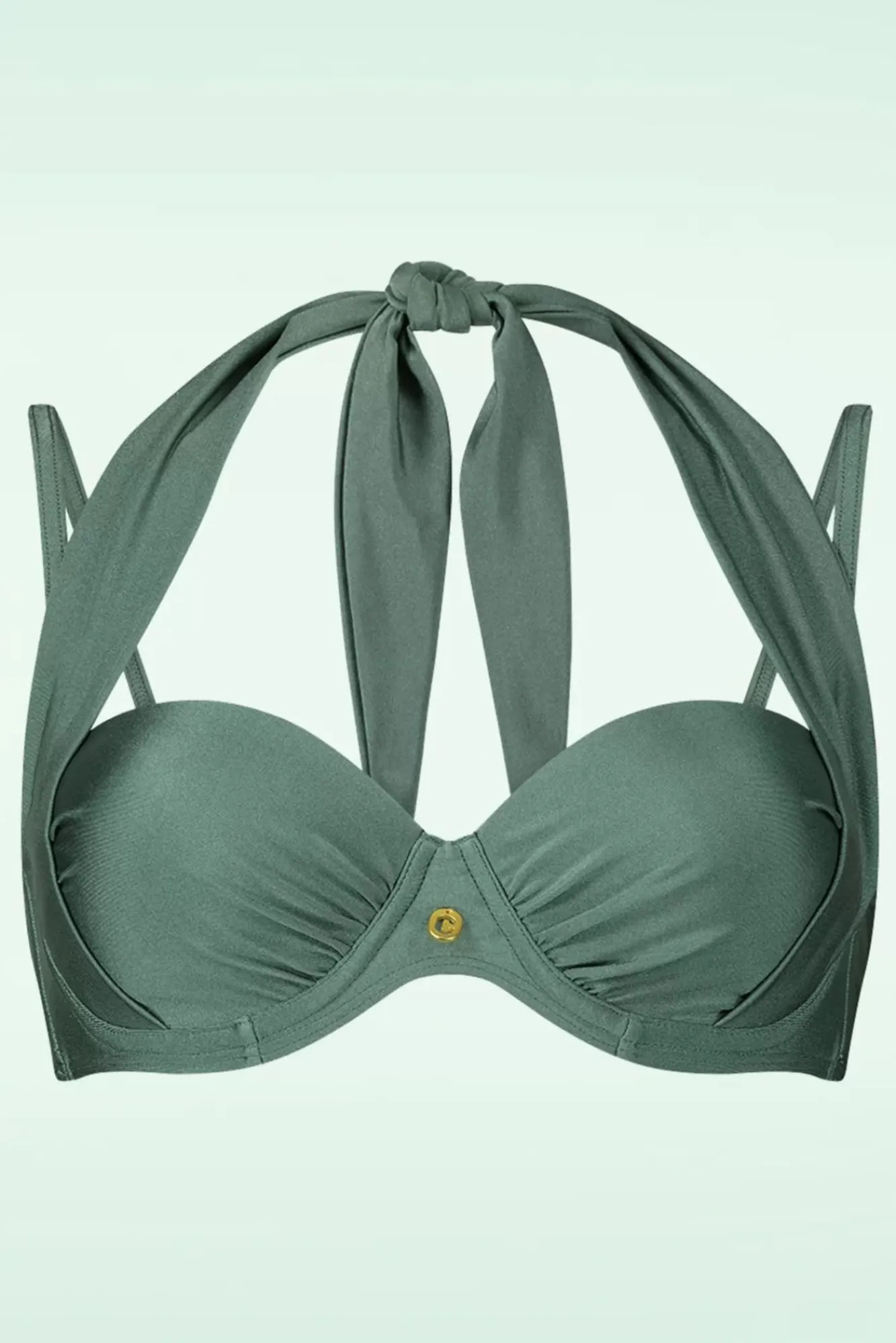 Best TC Beach Multiway Bikinitop In Groene Glitter