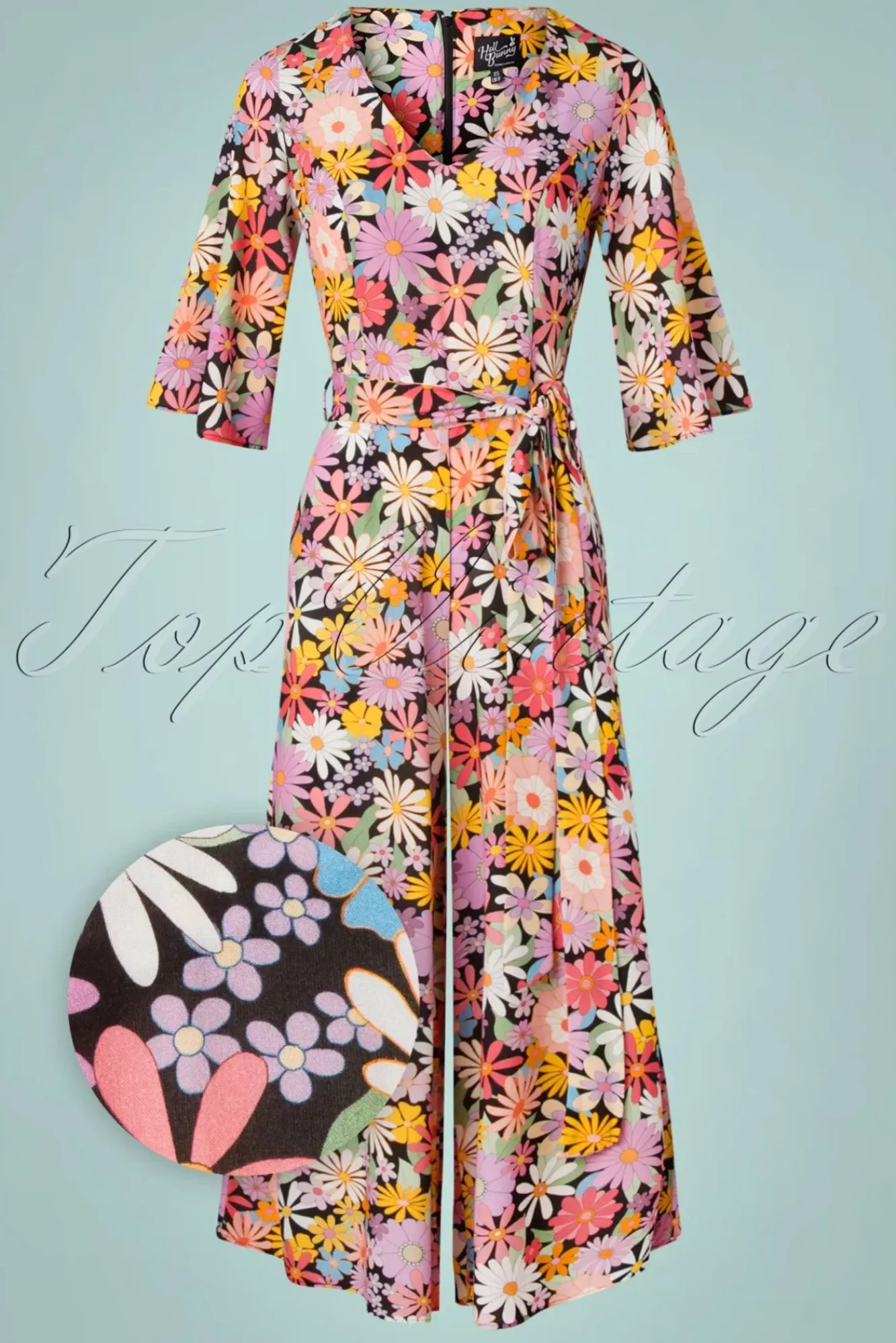 Store Bunny Nadine Bloemen Jumpsuit In Multi