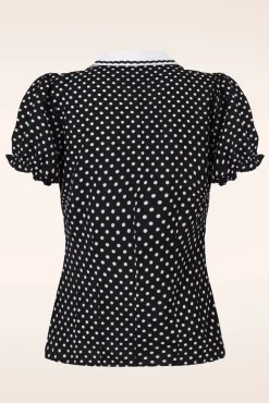 New Bunny Naomi Blouse In Zwart En Wit