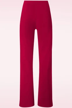 Fashion Smashed Lemon Norah Broek In Rood