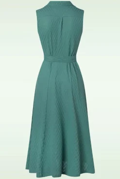 Store King Louie Nova Jurk Manelli Jacquard In Smoke Groen
