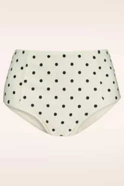 Clearance Cyell On Point High Waist Bikini Broekje In Gebroken Wit