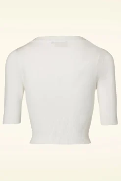 Fashion Banned Retro Overload Vest In Ivoorwit