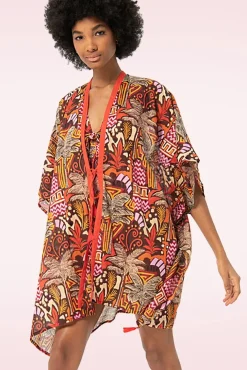 Fashion Surkana Palma Kimono In Multi