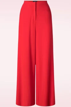 Cheap King Louie Peppa Broek Woven Crepe In Vurig Rood