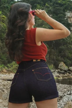New Rock-a-Booty Pepper Short In Donkerdenim
