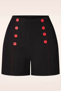 Store Banned Retro Pin-Up Short In Zwart