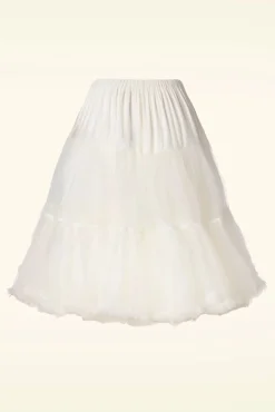 Hot Banned Retro Queen Size Lola Lifeforms Petticoat In Ivoor
