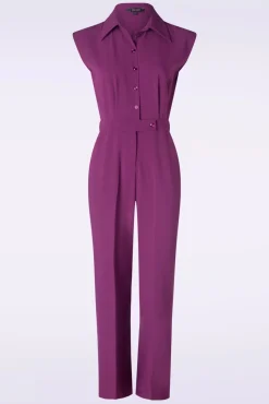 Fashion King Louie Remi Jumpsuit Timba In Caspia Paars
