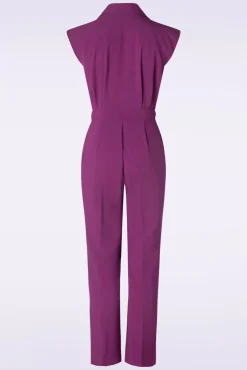 Fashion King Louie Remi Jumpsuit Timba In Caspia Paars