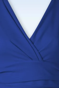 Flash Sale Vintage Chic for Topvintage Rinda Maxi-Jurk In Koningsblauw