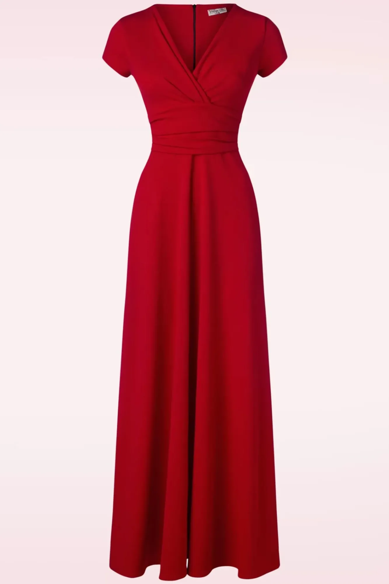 Store Vintage Chic for Topvintage Rinda Maxi-Jurk In Lippenstiftrood