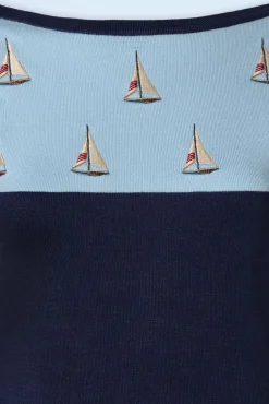 Cheap Vixen Sail Away Trui In Blauw