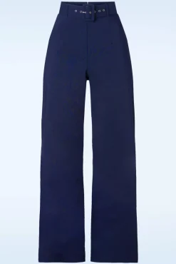 Store Vintage Chic for Topvintage Sasha Pantalon In Marineblauw