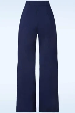Store Vintage Chic for Topvintage Sasha Pantalon In Marineblauw