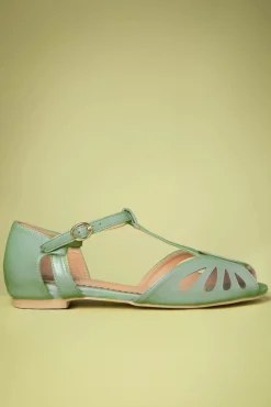 Shop Banned Retro Secret Love Ballerina's In Mintgroen