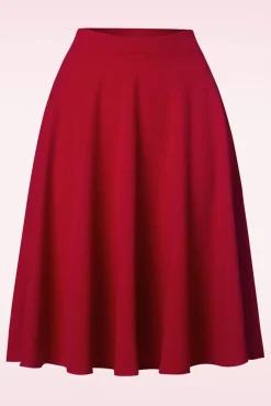 Hot Vintage Chic for Topvintage Sheila Swingrok In Lippenstiftrood