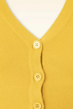 Online Mak Sweater Shela Cropped Vest In Custardgeel
